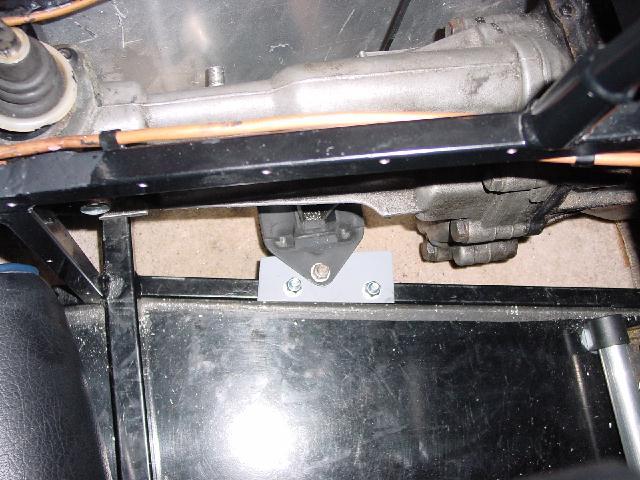 Gearbox mount + mounting tab